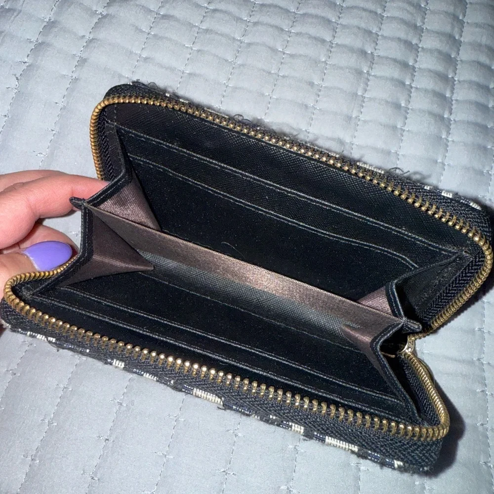 Dior Black and Cream Wallet